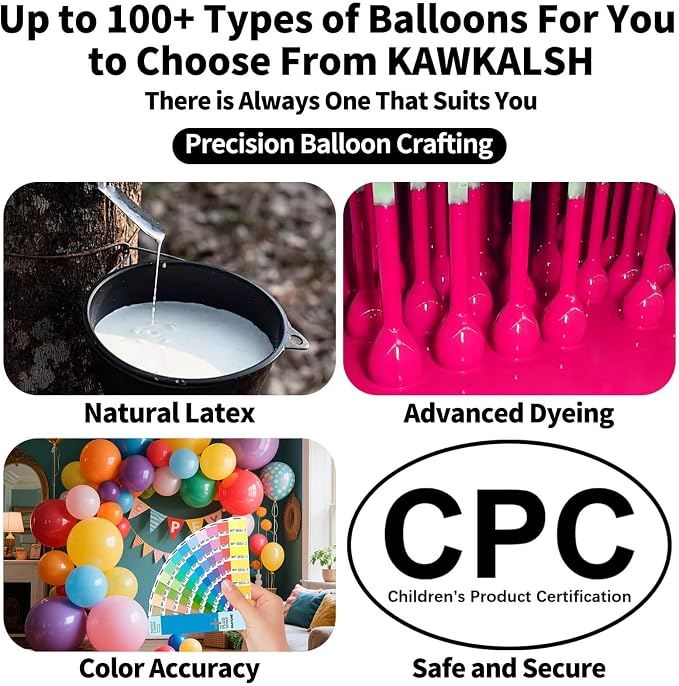 Hot Pink Balloon Arch Kit 111Pcs 18 12 5 Inch Latex Party Balloons Garland - Image 2