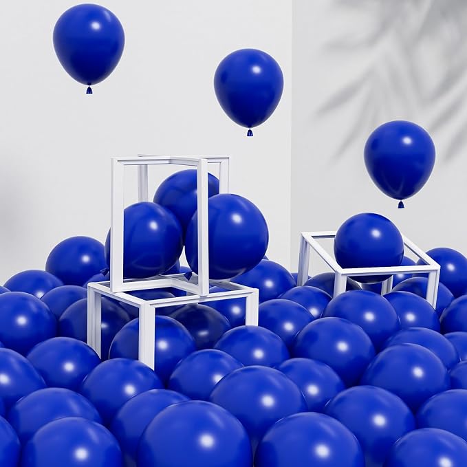 Awenztech 120pcs 5 inch Royal Blue Latex Balloons | Graduation, Baby Shower by Awenztech