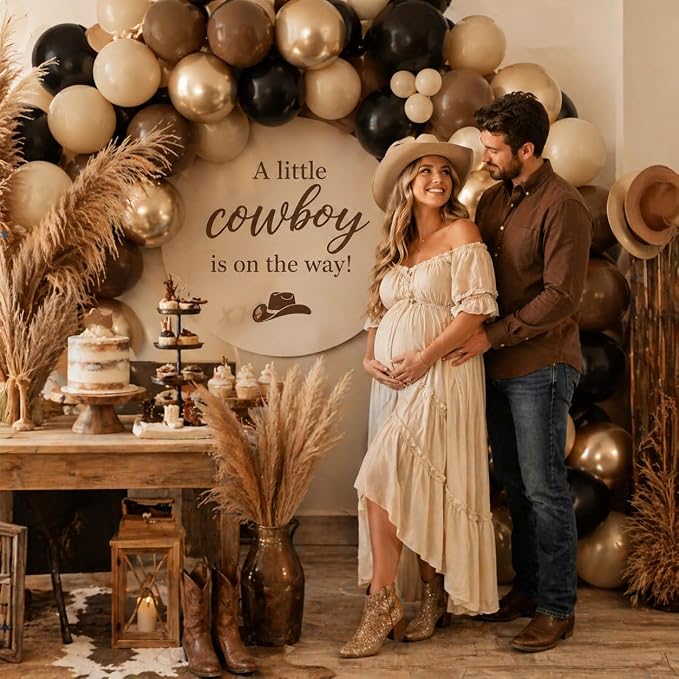 Brown Black Gold Balloons, 12 Inch Neutral Brown Tan Nude Black Beige Ivory - Image 3