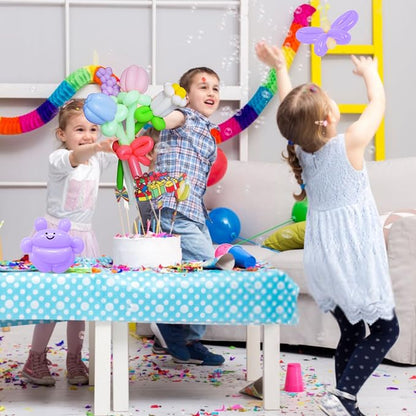 260 Long Balloons 100 Pack Pastel Purple Twisting Animal Balloons Thickening - Image 5