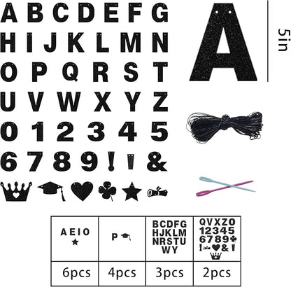 131 PCS Custom Banner DIY Letter Banners Personalized Banner - Image 2