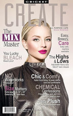 Cricket Encore All Purpose Professional Salon Cape - Waterproof, Bleach Proof, Adjustable Neck - Extra-Large Coverage, White Gold