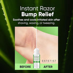 ESTETIST Razor Bump Solution Roll-On for Sensitive Skin, Ingrown Hair & Razor Burn Care Serum with Aloe Vera & Tea Tree, Soothing After Shave Skin Care for Bikini Area, Face, Neck & Legs