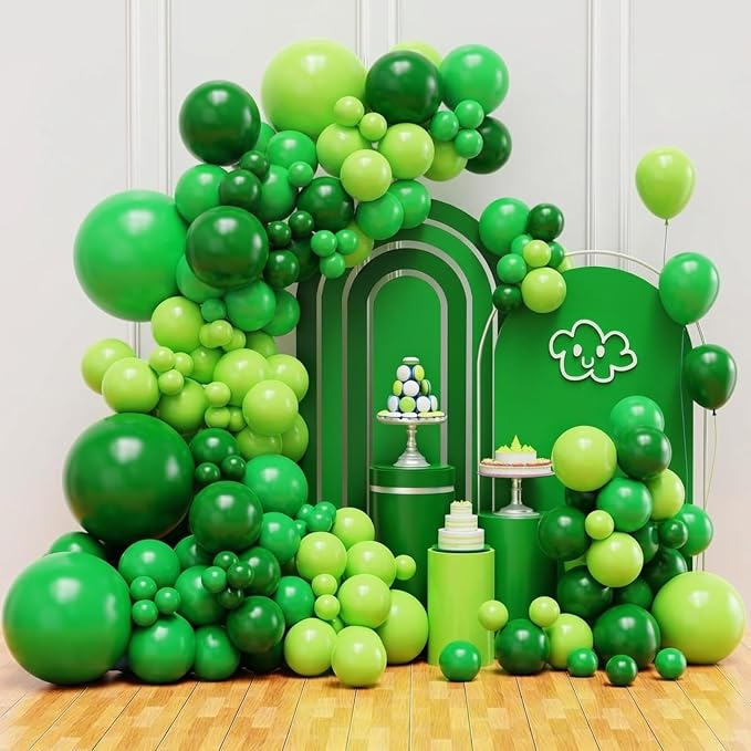 Green Balloons Balloons Arch Kit, 18 12 10 5 inch, Baby Shower, Jungle Birthday by FHEKFNG