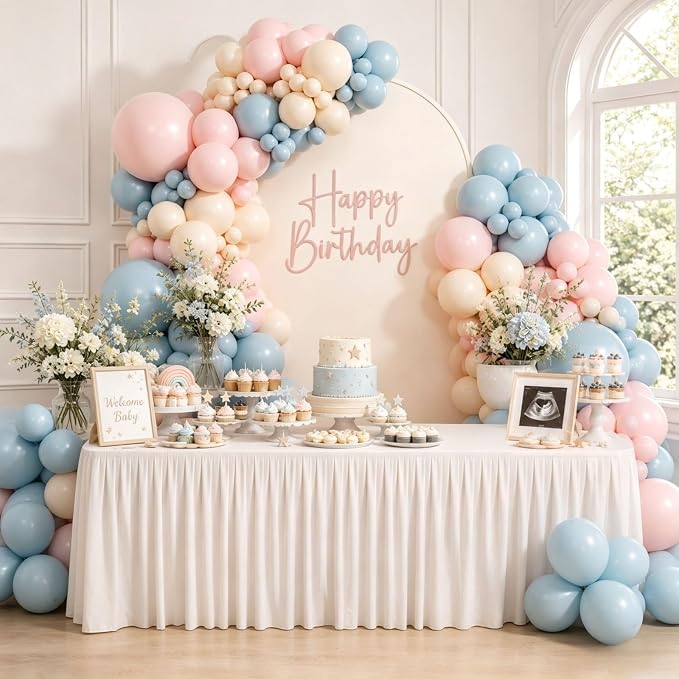 155pcs Gender Reveal Balloon Arch - Image 7
