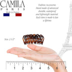Camila Paris CP3520 French Small Hair Clips for Women Thick Hair for Long Curly Wavy Hair, Girls Hair Claw Clip, Durable Styling Big Claw Clip for Thick Hair, Strong Hold No Slip Grip, Made in France