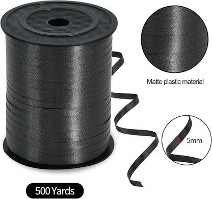 TONIFUL 500 Yards Black Curling Ribbon Balloon String Gift Wrapping Decor | - Image 2