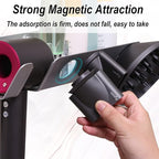 Hair Dryer Holder for Dyson Supersonic - Wall Mounted, Strong Magnetic Bracket Organizer for Attachments, Space-Saving Blow Hair Dryer Storage Shelf, Sturdy Bathroom Hair Care Tool Rack