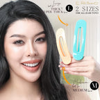 RC ROCHE 6 Pcs Flat Claw Hair Clips for Women Lay Down Barrettes No Crease Side Slide Thick Long Hair Duckbill French Against Head Jaw Claw Styling Clamp, Medium Pastel