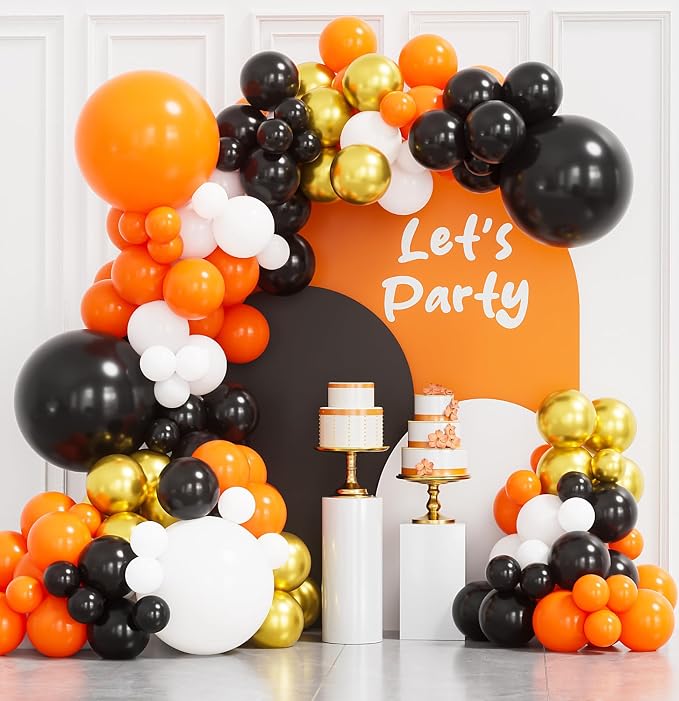 Halloween Balloon Garland Arch Kit, Haunted House, Spooky Birthday or Indoor by Haolongfa