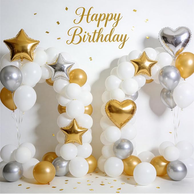 154 PCS of White Balloons in Different Sizes - Image 5