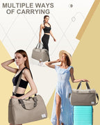 Gym Bag Womens,Travel Duffel Carry on Bag Sport Tote Bag Weekend Overnight Bag
