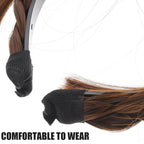 Headband Wig with Front Hair Bangs Synthetic Fringe Hair Extensions for Women Girls Comfortable Adjustable Fit Natural Look