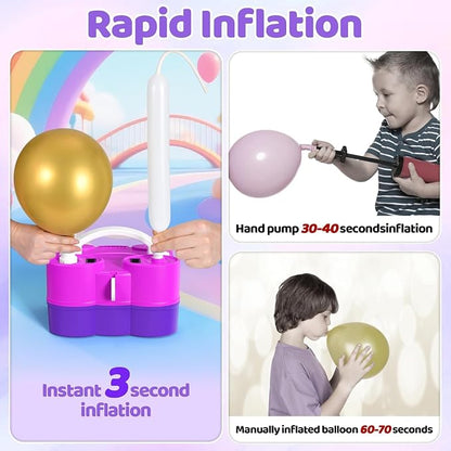 Balloon Pump Electric, 3-in-1 Portable Air Pump - Image 6