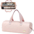 NISHEL Hair Tools Travel Carrying Bag, Portable Hair Air Wrap Dryer Case, Hair Dryer/Curling Iron/Airstraight Attachment Organizer, Pink