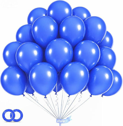 EMART Blue Balloons 12 Inch 100pcs, Latex Balloons by EMART