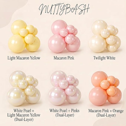 Pink and Yellow Balloon Arch Kit - Image 4
