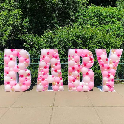 Marquee Letters 3FT Tall Mosaic Balloon Frame Pre-Cut Foam Board Letter V | - Image 6