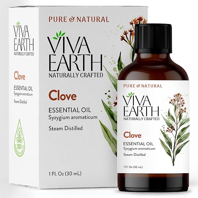 Clove Essential Oil – Pure and Natural Clove Aroma for Diffusers, Aromatherapy, Body Oils, DIY Crafts, Soap and Candle Making, and Home Scent Projects – with Dropper, 1 Fl. oz