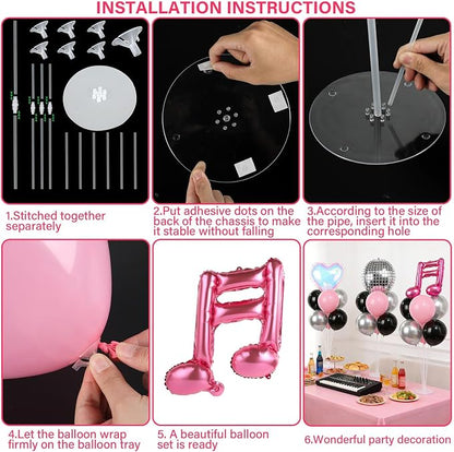 4 Sets Music Party Balloons Stand Kit - Image 3