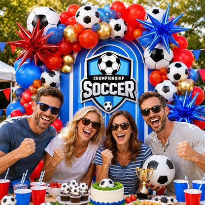 Soccer Party Decorations 160Pcs, World Soccer Balloon Garland Arch Kit - Image 7