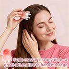 2 Pcs Scalp Massager Tool, Head Massager Comb Point Massage Comb Head SPA Equipment Acupressure Tool Scalp Scratcher with 8 Unique Points, for Heads and Body Relaxation (Pink)