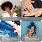 SOVONCARE Blue Temporary Hair Color Wax Washable Hair Dye for Men & Women, All-Day Hold Disposable Hair Styling Clays for Party, Cosplay & Daily 4.23 oz