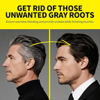 Gowwim Root Touch up Powder, Instantly Gray Hair Cover up Hairline Powder for Women & Men Waterproof and Sweatproof Root Cover Up Long-Lasting for Thinning & Loss Hair (med brown-1, 15g)