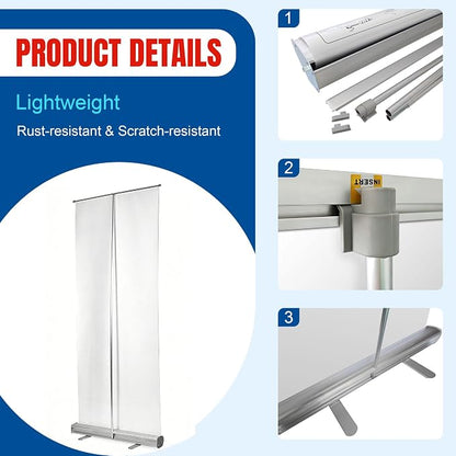 Custom Retractable Banner with Aluminum Frame, Personalized Roll Up Banner - Image 4