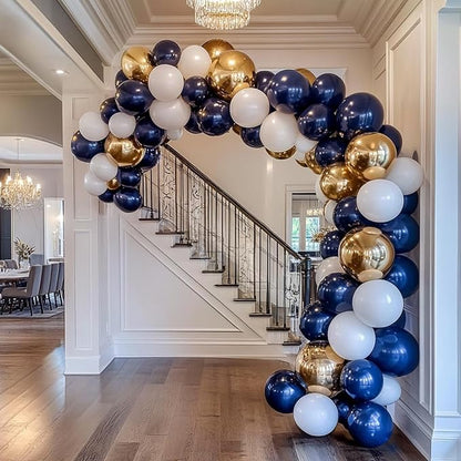 RUBFAC 87pcs Navy Blue Balloons Different Sizes 18 12 10 5 Inches, Premium - Image 5