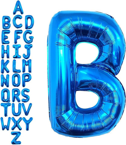 40 Inch Blue Letter B Balloons, DIY Phrase Foil Alphabet Letter B Balloons DIY by LHOAVWE