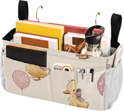 Bedside Caddy Metal Frame Hanging Organizer Bunk Bed Dorm Accessories Hook And - Image 3