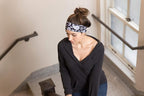 RiptGear Stretch Sport Headband for Women (Purple Paisley) — Made of Non-Slip Sweat Wicking Fabric — Great for Yoga, Running or The Gym — Soft Headband That Fits Most Head Sizes — (1-Pack)