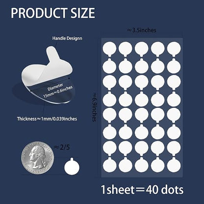 Mounting Putty for Poster Glue Dots Double Sided Sticky Dots Museum Putty - Image 4