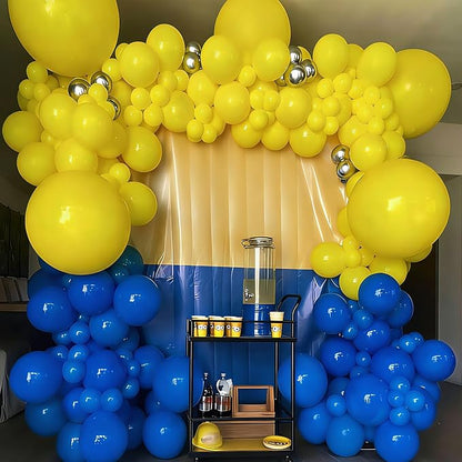 YMSZ Blue and Yellow Balloons Arch Kit, Graduation, Baby Shower Party - Image 5
