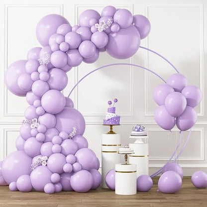 RUBFAC Lavender Purple Balloons Different Sizes 105pcs 5/10/12/18 Inches by RUBFAC