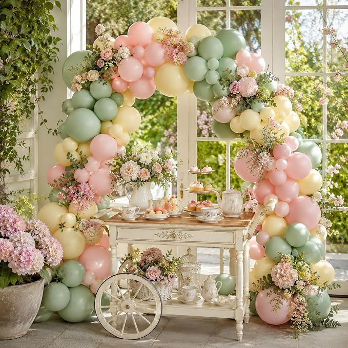 Pink and Green Balloon Arch Kit - Image 5