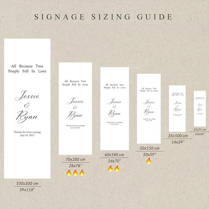 Personalized Fabric Wedding Welcome Sign Banner, Modern Sheer Fabric Hanging - Image 9