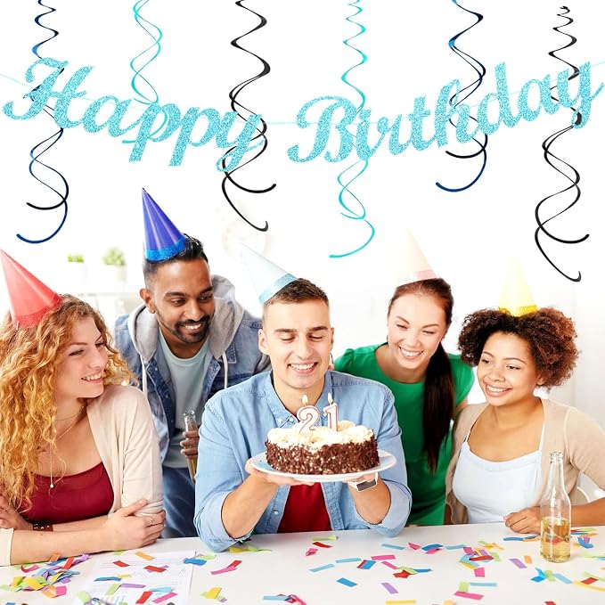Light-Royal Navy-Blue Black Birthday Party-decorations - Image 6