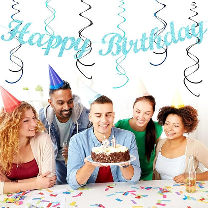Light-Royal Navy-Blue Black Birthday Party-decorations - Image 6