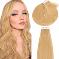 Lacer 22 Inch Seamless Remy Tape in Human Hair Extensions Natural Caramel Blonde 100% Real Virgin Human Hair Tape in Hair Extensions 50g 20pcs/set
