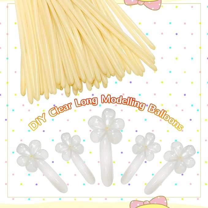 260 Balloons Clear Long Balloons 100 Pack Twisting Animal Balloon Thickening - Image 6