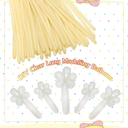 260 Balloons Clear Long Balloons 100 Pack Twisting Animal Balloon Thickening - Image 6