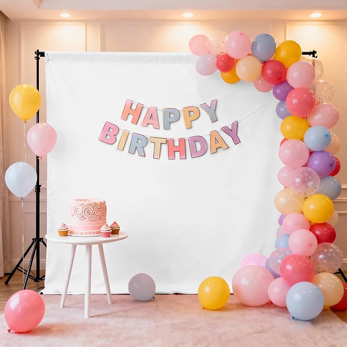 White Photography Backdrop for Photoshoot, Fabric 8x10ft | Polyester Studio - Image 3