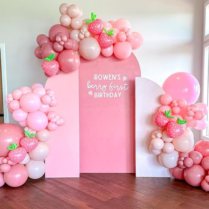 Dusty Pink Balloon Garland Double Stuffed Blush Pink Balloons Baby Pink Latex - Image 3
