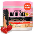 13.4oz Braiding for Twist, Locs, Braids, No Flake Extra Hold High Shine Braid Gel & Edge Control, Loc Gel Long Lasting for Locks, Cornrows Smooths & Tames Frizz Braiding Wax for All Hair Braid Types