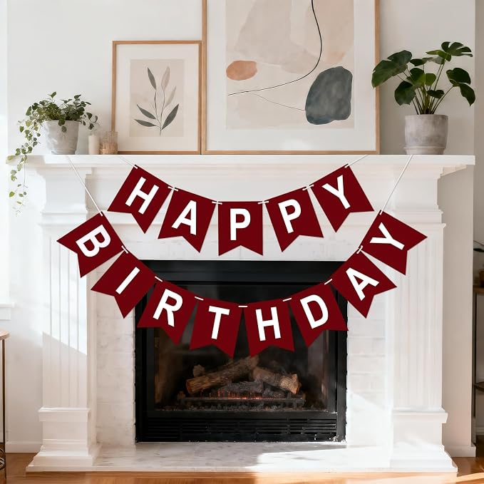 Happy Birthday Banner Birthday Party Banner NO DIY Happy Birthday Sign | - Image 7