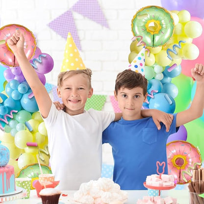 2 Sets Christmas Candy Doughnut Balloon Column Stand Kits Adjustable Macaron - Image 7