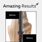 ENZO Milano 25mm (1 Inch) Analog Clipless Ceramic Curling Iron / Curling Wand