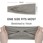 Huachi Non Slip Headbands for Women - Wide, Fashionable Elastic Headbands for Short Hair - Workout, Yoga, Sports, Exercise, Sweatbands, Summer Hair Accessories